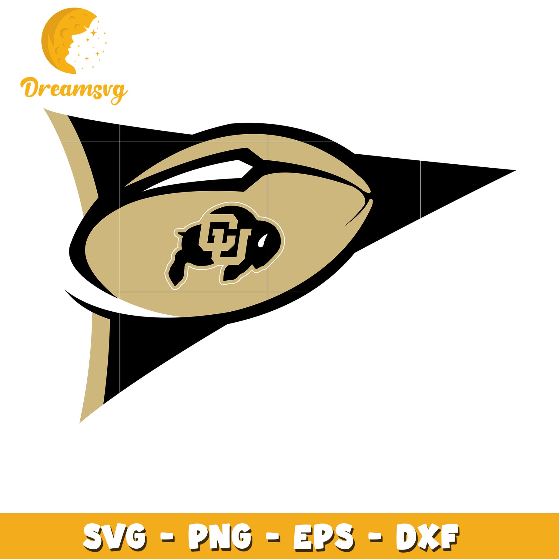 Colorado Buffaloes Football SVG Design for Crafting Enthusiasts