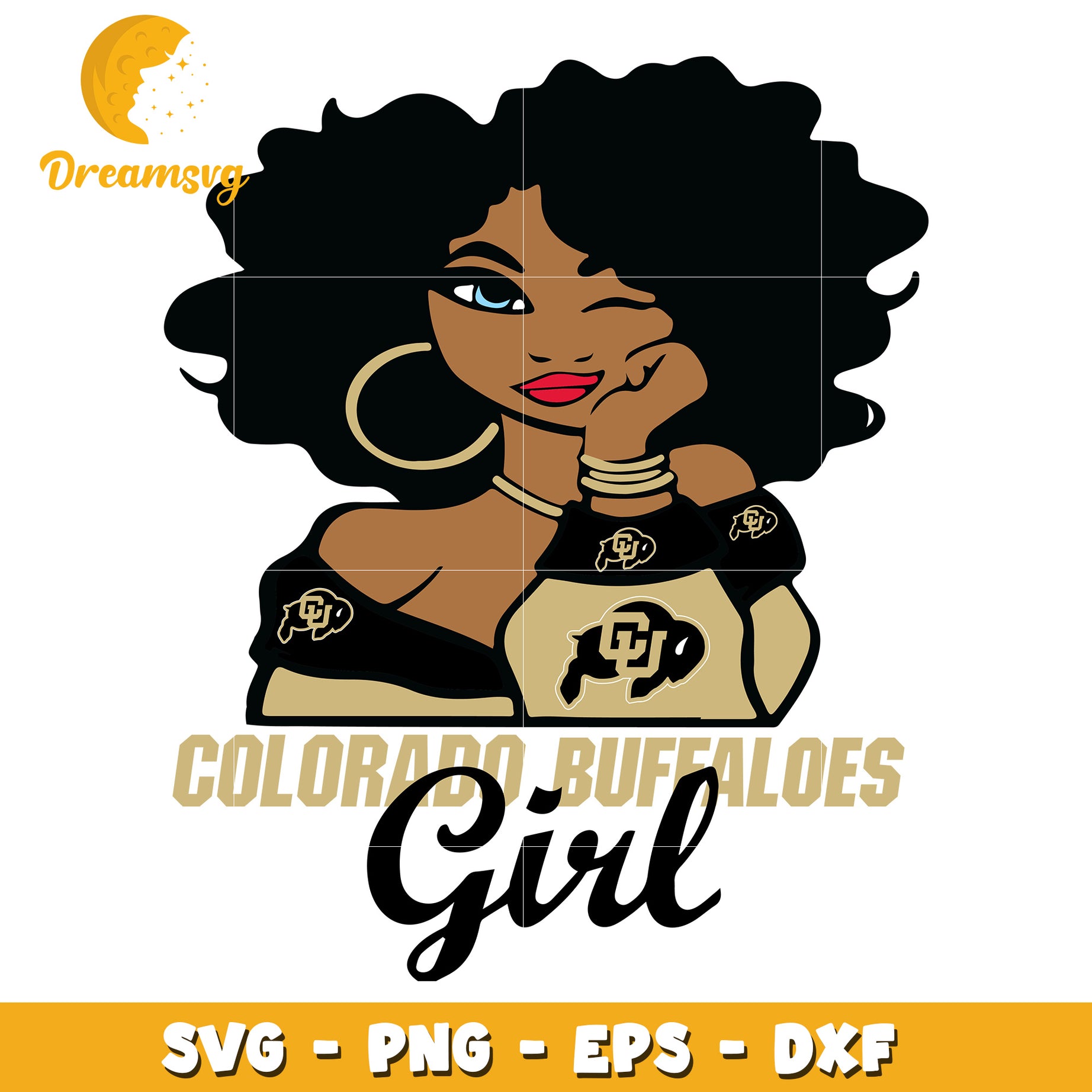 Colorado Buffaloes Girl SVG Cut File