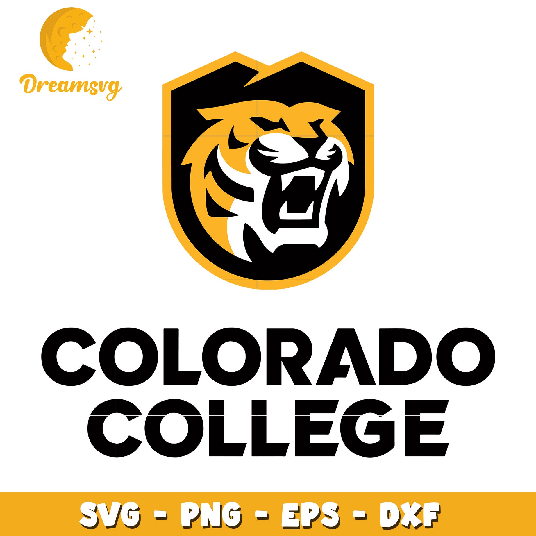 Colorado College Tiger SVG Logo