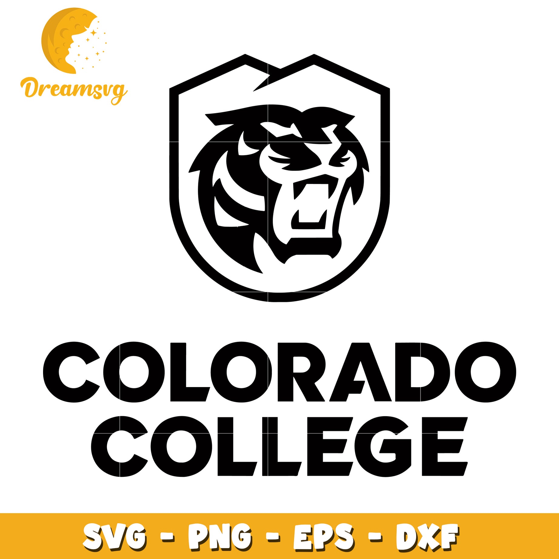Colorado College Tiger SVG PNG EPS DXF