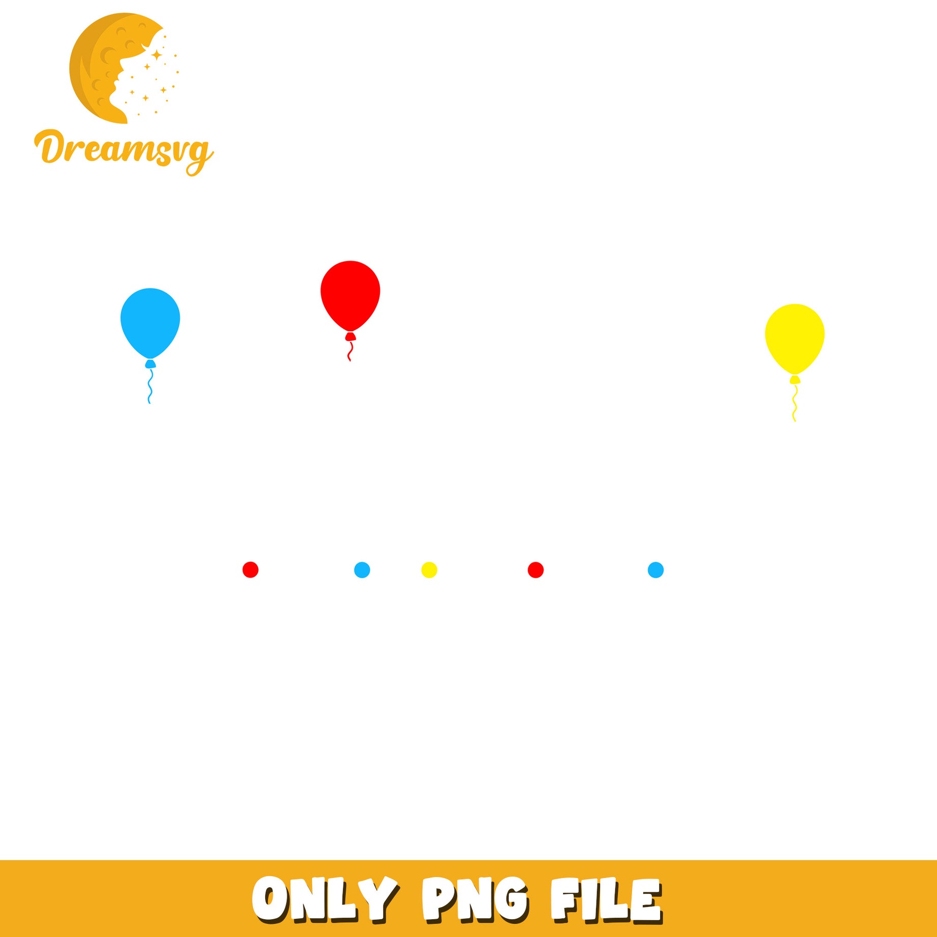 Colorful Balloon PNG Graphic for Celebrations and Events