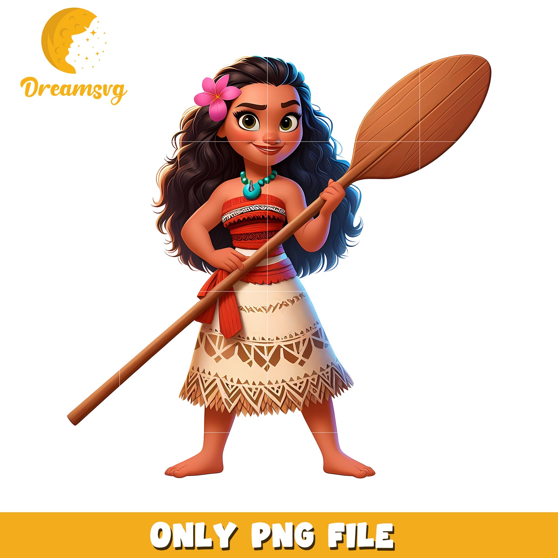 Colorful Cartoon Character with Paddle PNG Image File