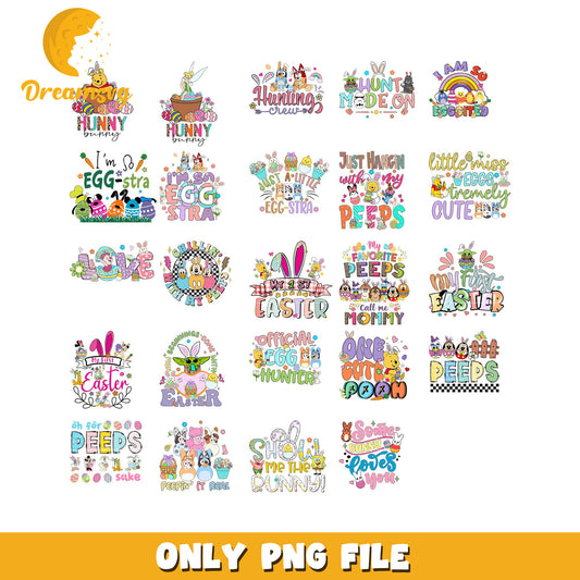 Colorful Easter Bundle PNG for Fun Spring Celebrations