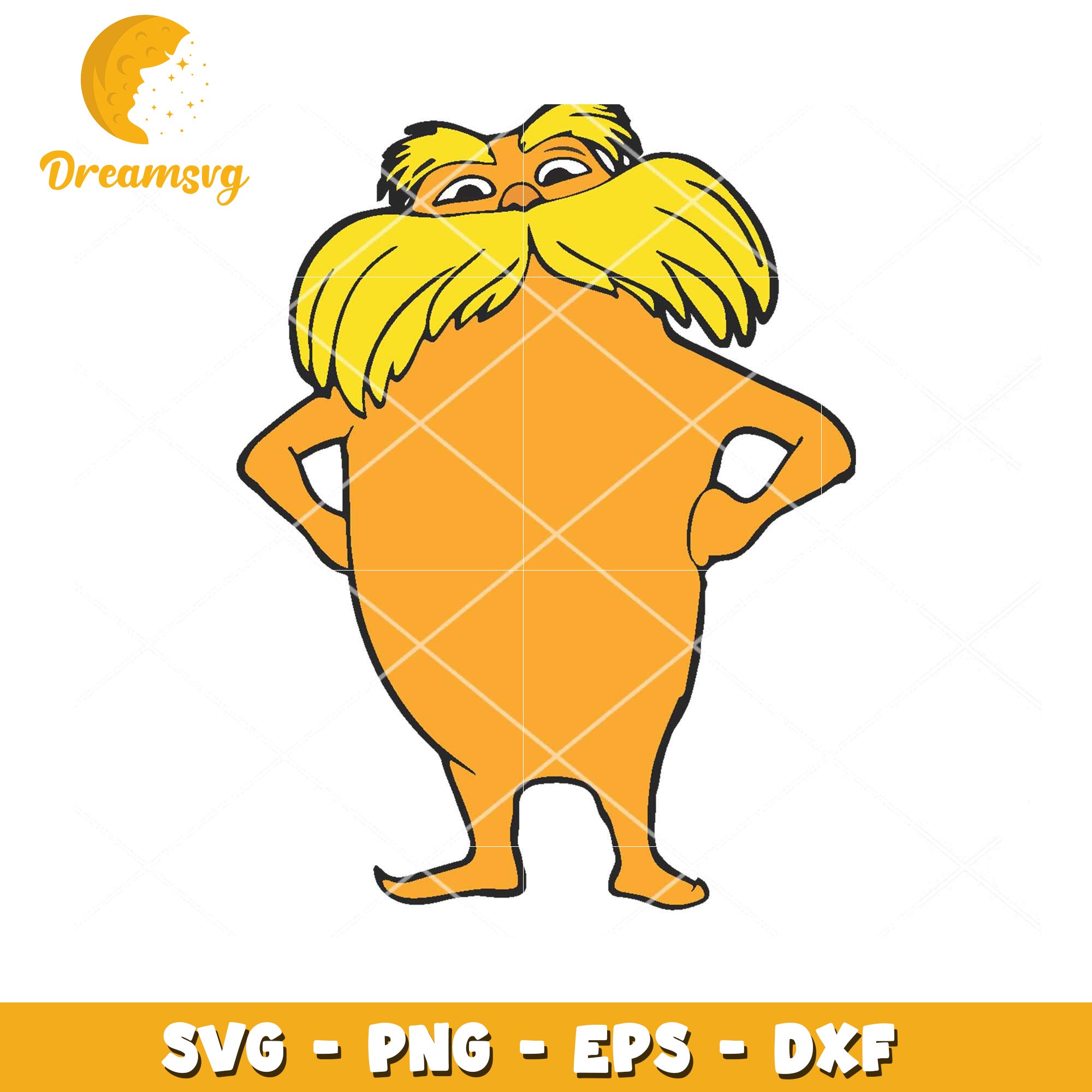 Colorful Lorax SVG File for Crafting Instant Download Design