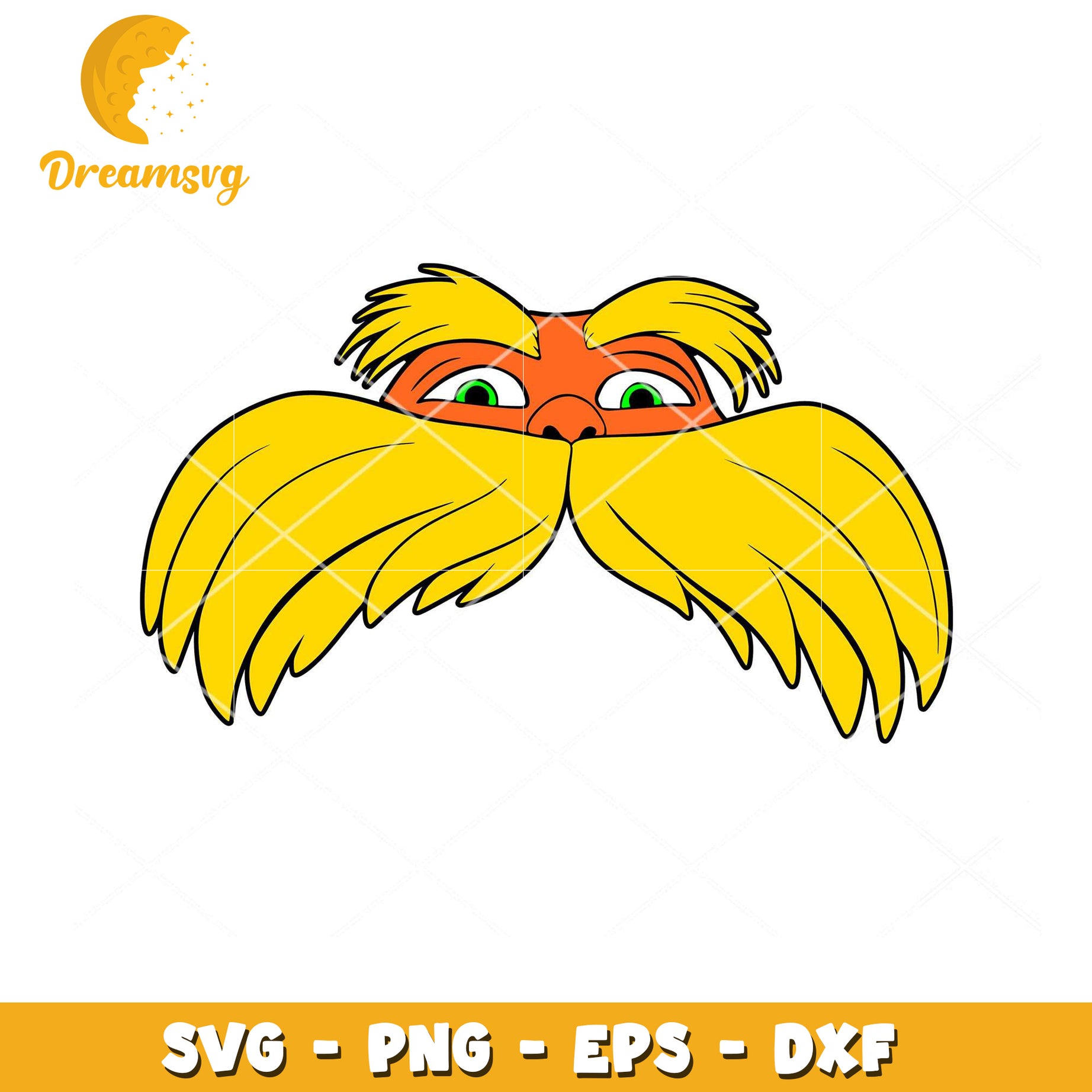 Colorful Mustache SVG File for Fun Crafting Projects Download
