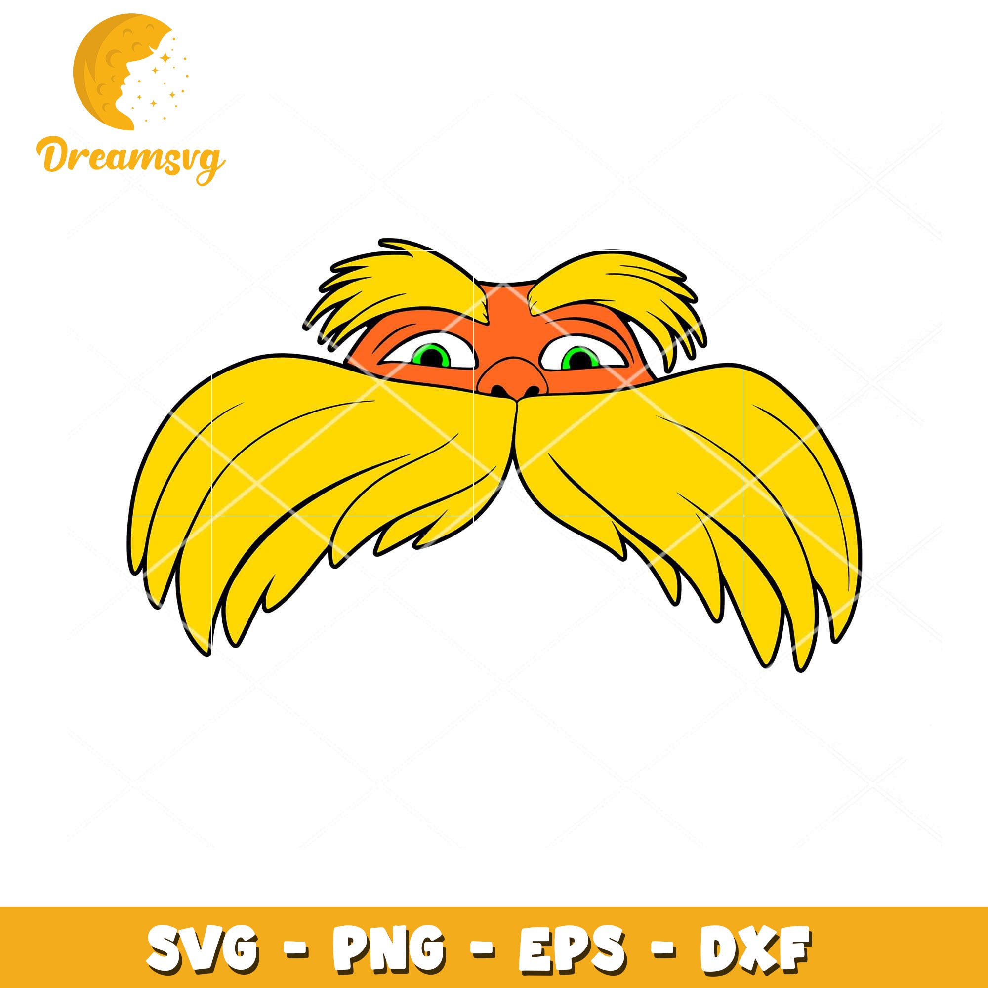 Colorful Mustache SVG File for Fun Crafting Projects Download