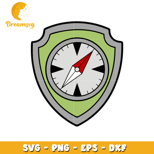 Compass Shield SVG PNG EPS DXF Files