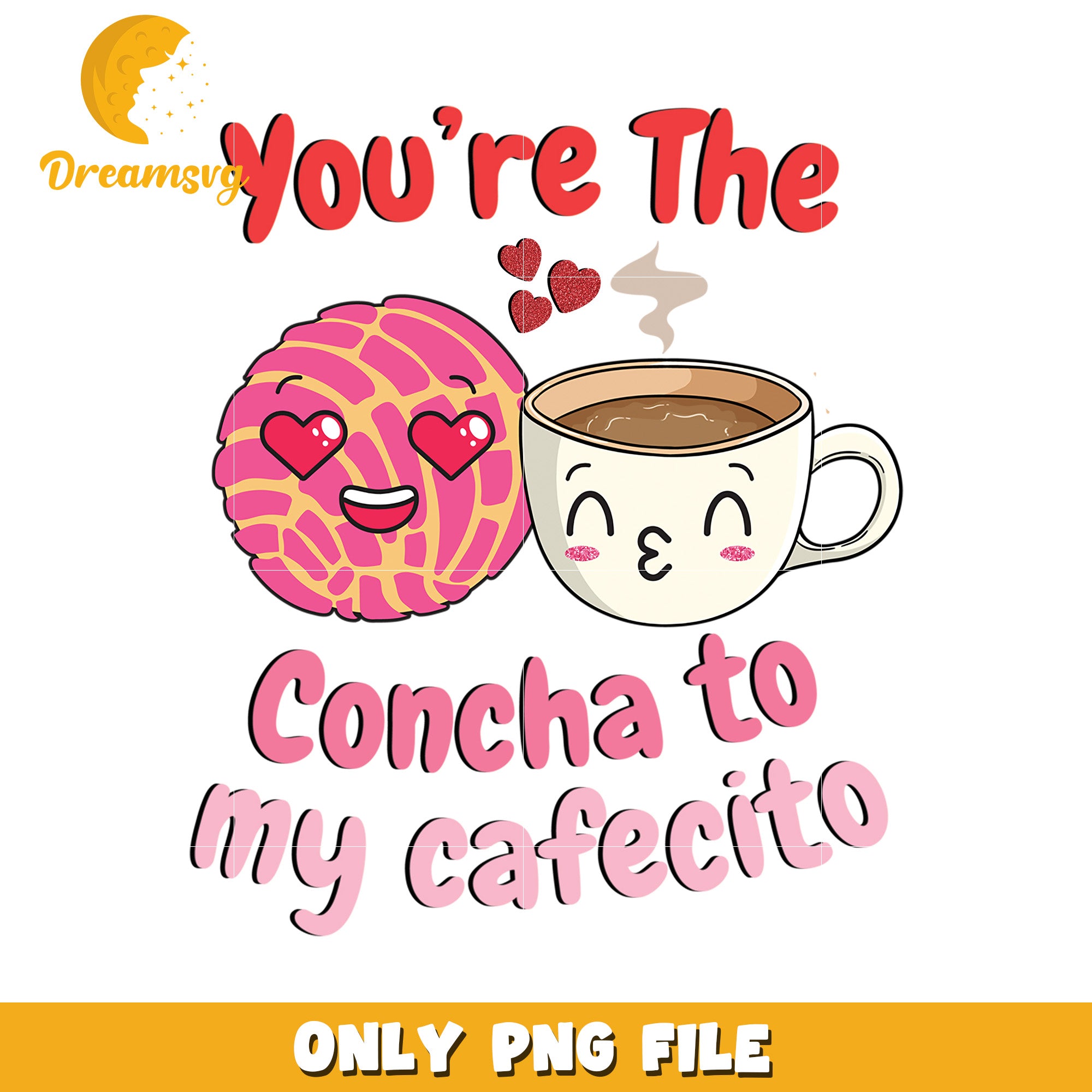 Concha Cafecito PNG Valentines Day