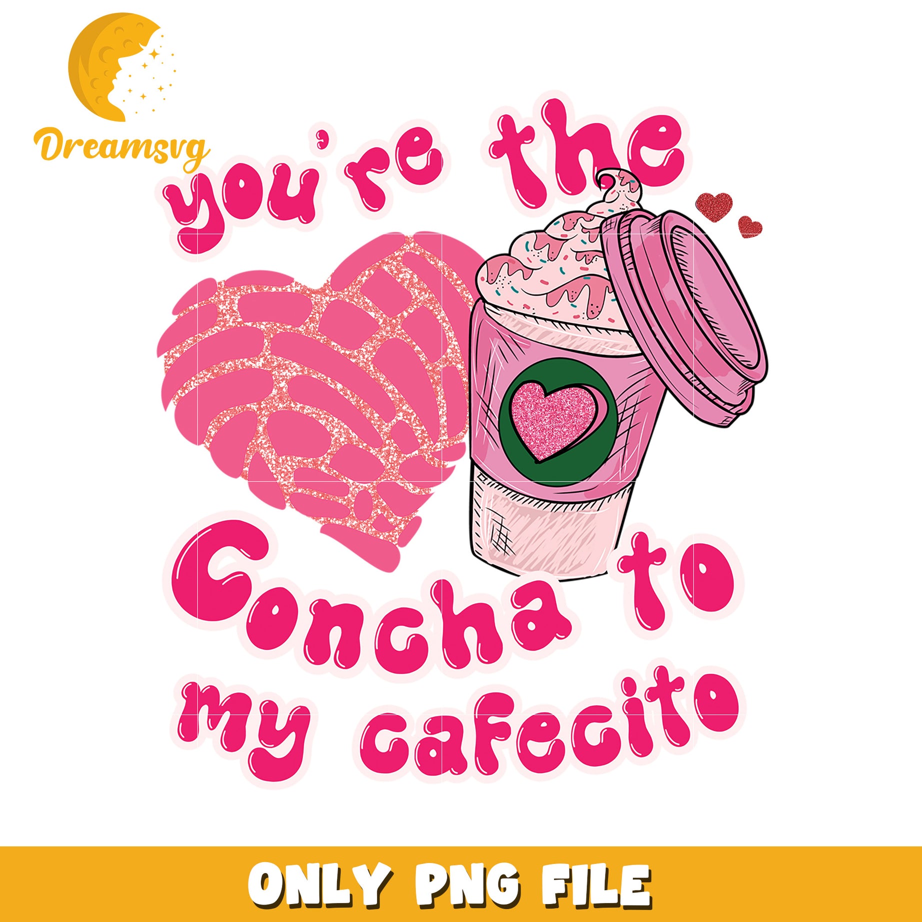 Concha Cafecito Valentine PNG