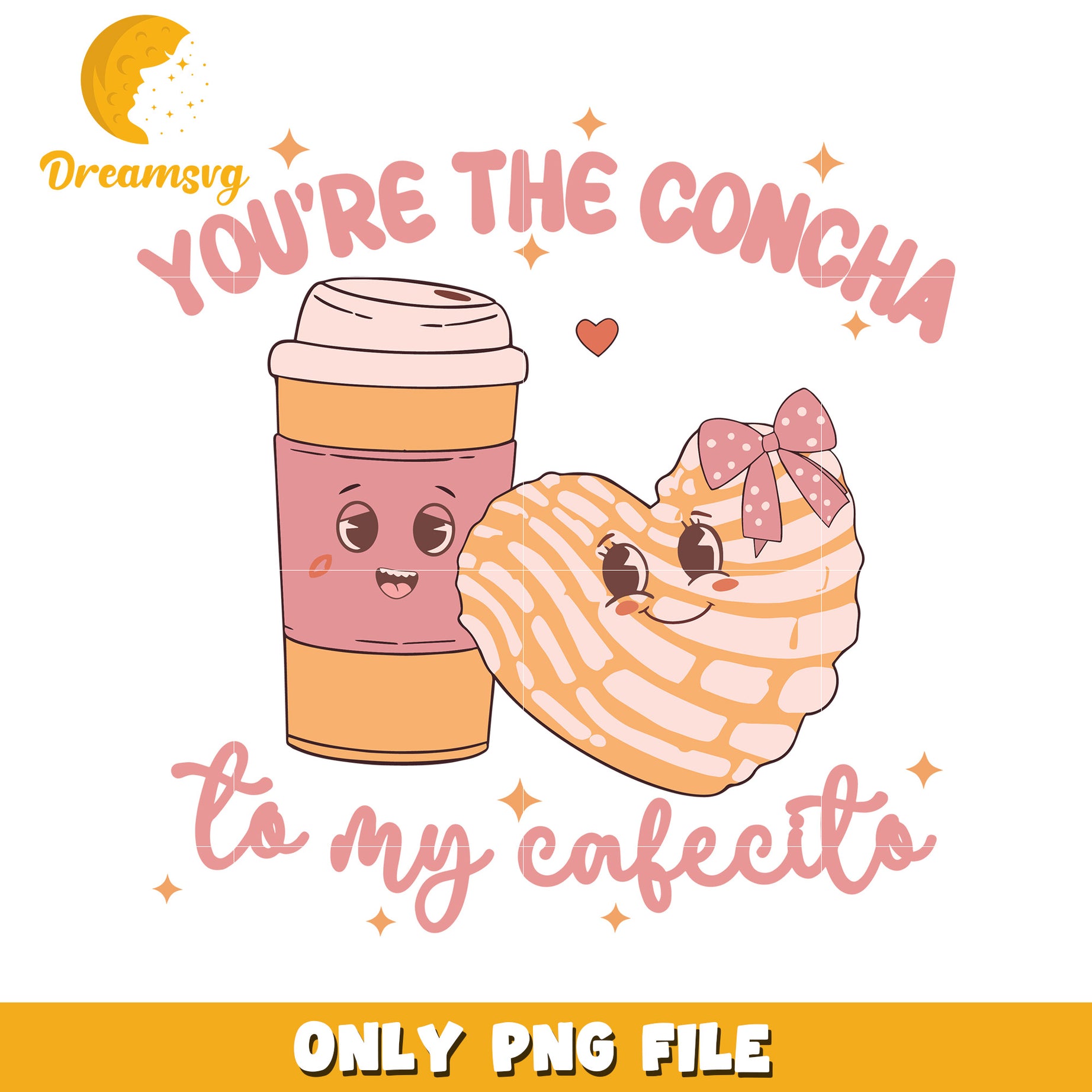 Concha Coffee PNG Design – DreamSVG Store