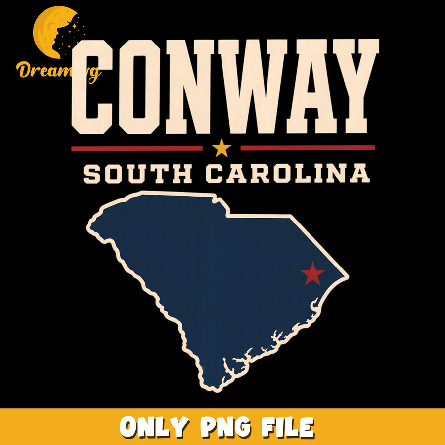 Conway South Carolina PNG, State Pride Art, Travel