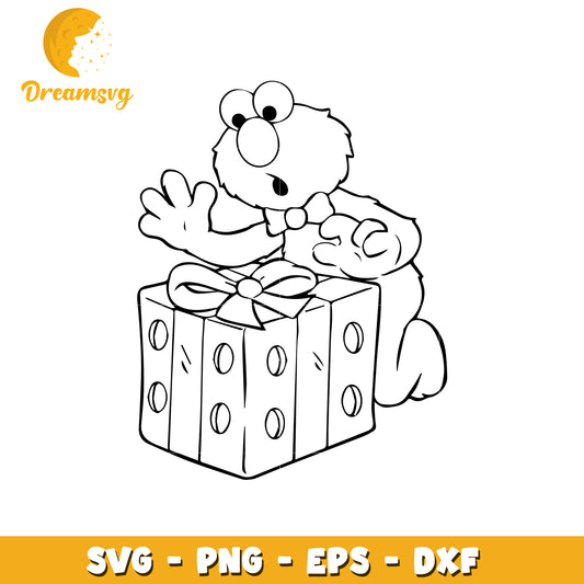 Cookie Monster Gift SVG Cut File