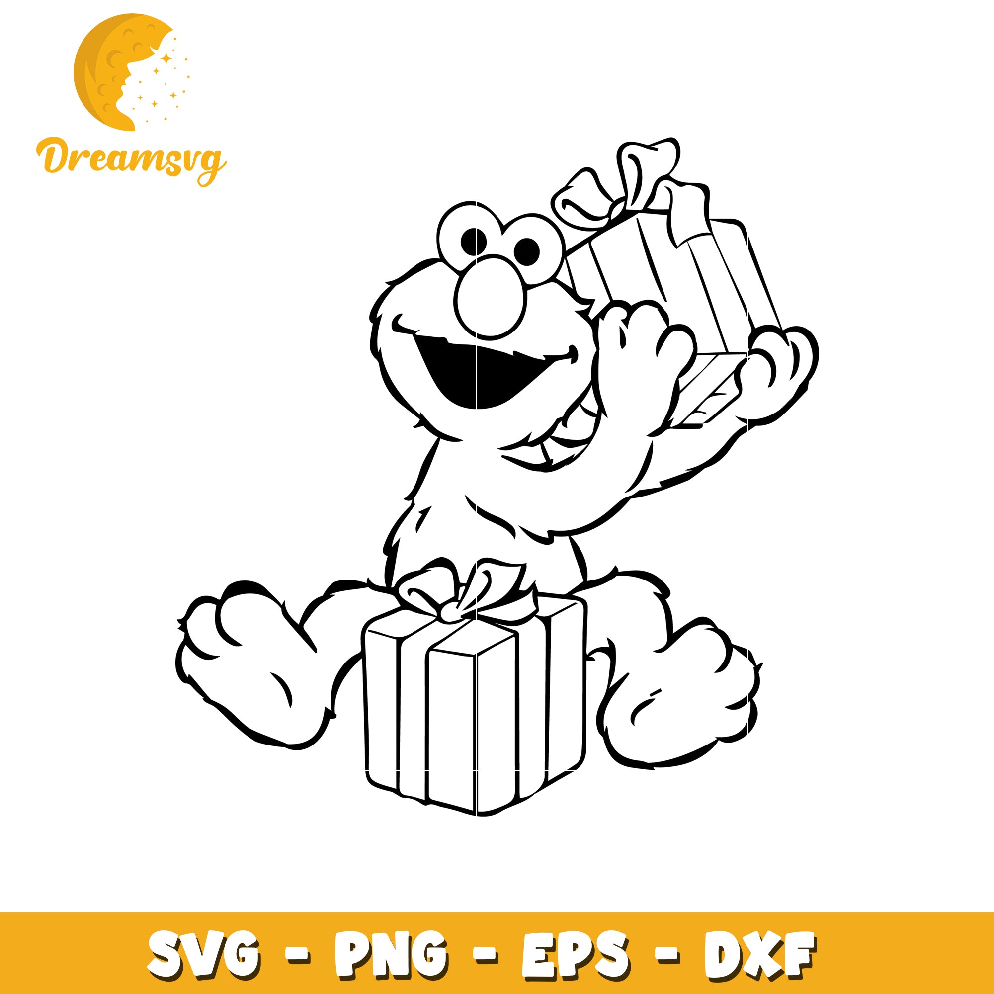 Cookie Monster Gift SVG PNG EPS DXF
