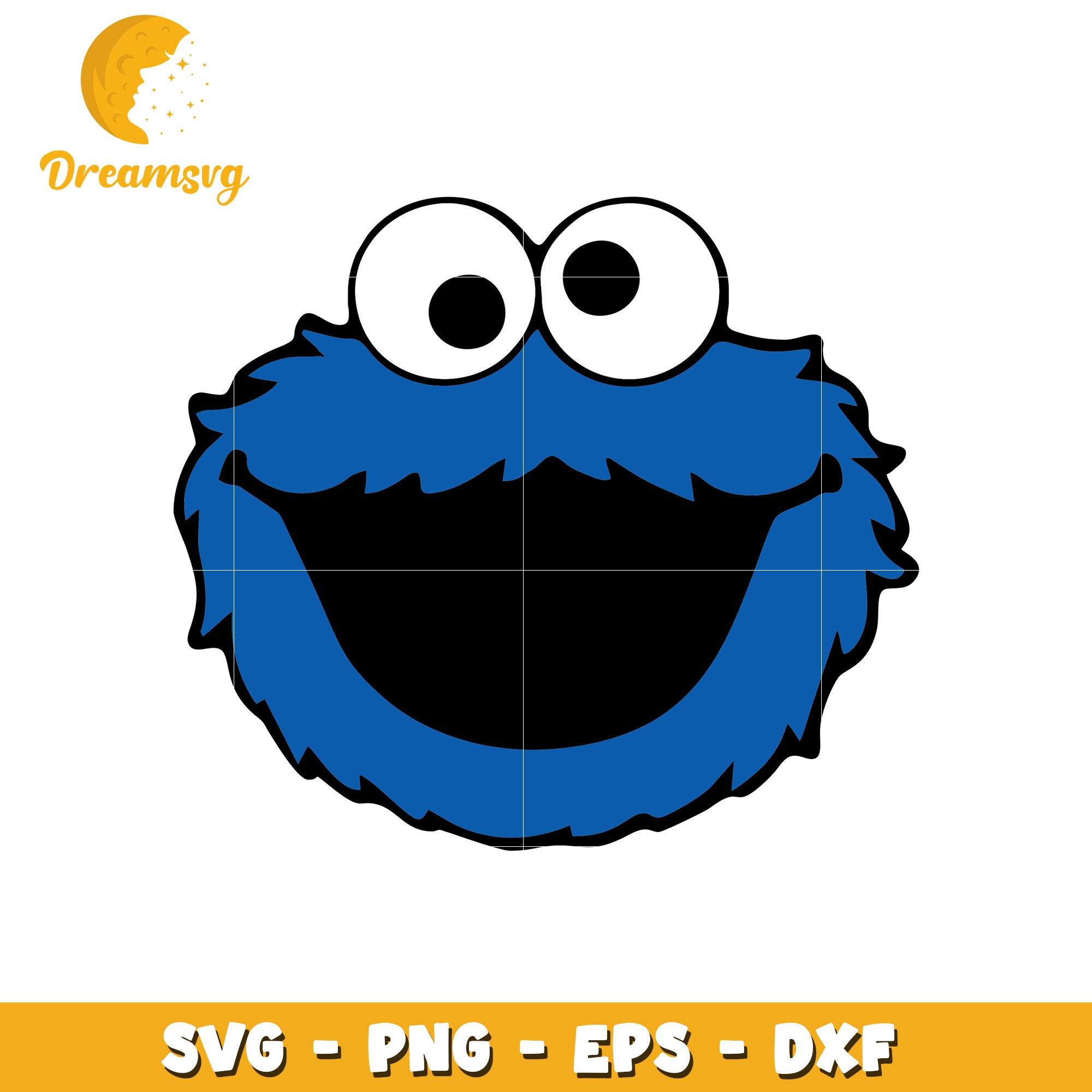 Cookie Monster SVG Clipart for Crafting and Design Projects