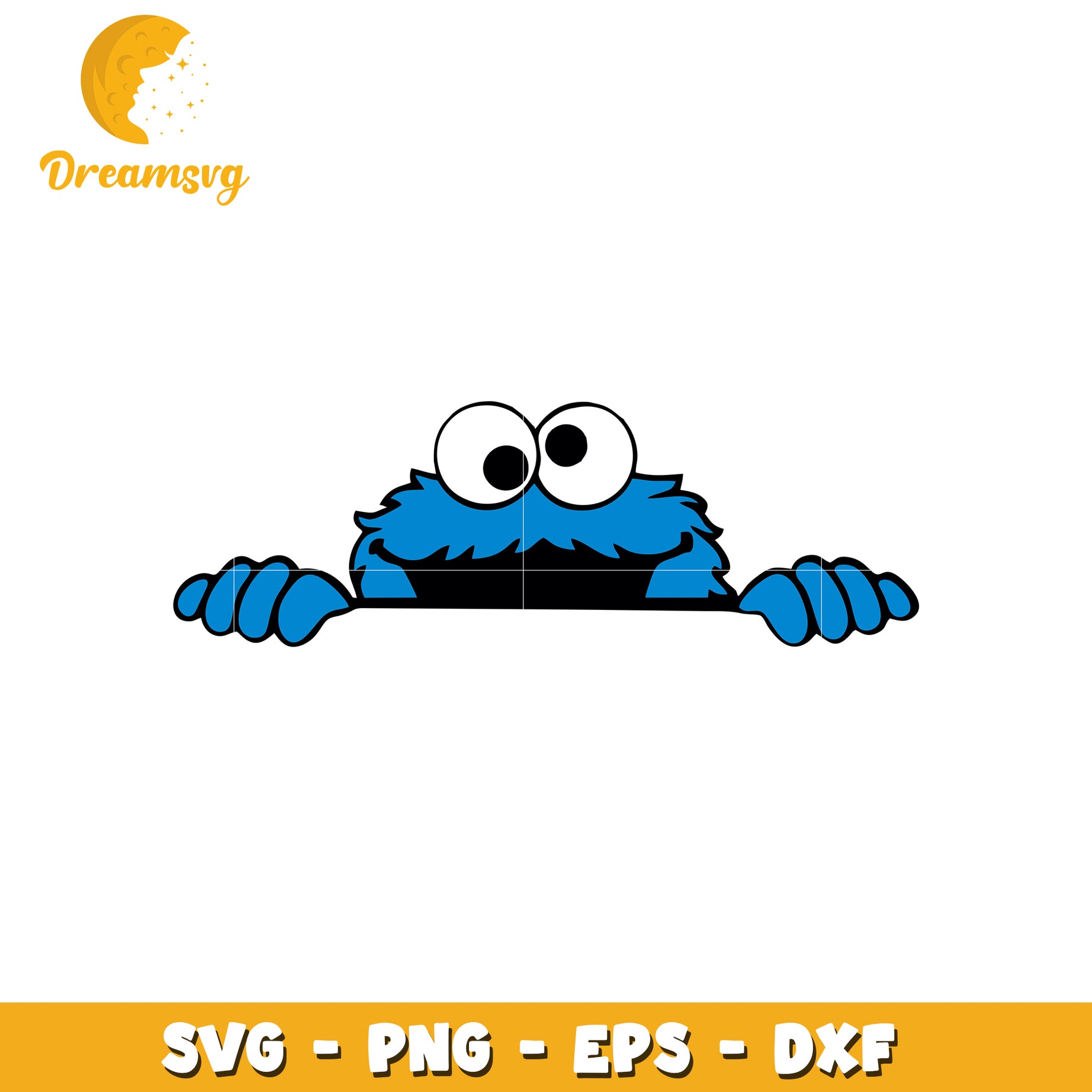 Cookie Monster SVG Clipart for Fun Crafts and Projects Design