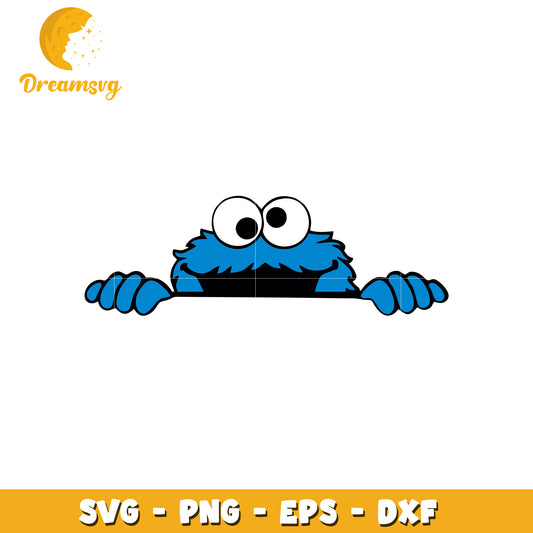 Cookie Monster SVG Clipart for Fun Crafts and Projects Design