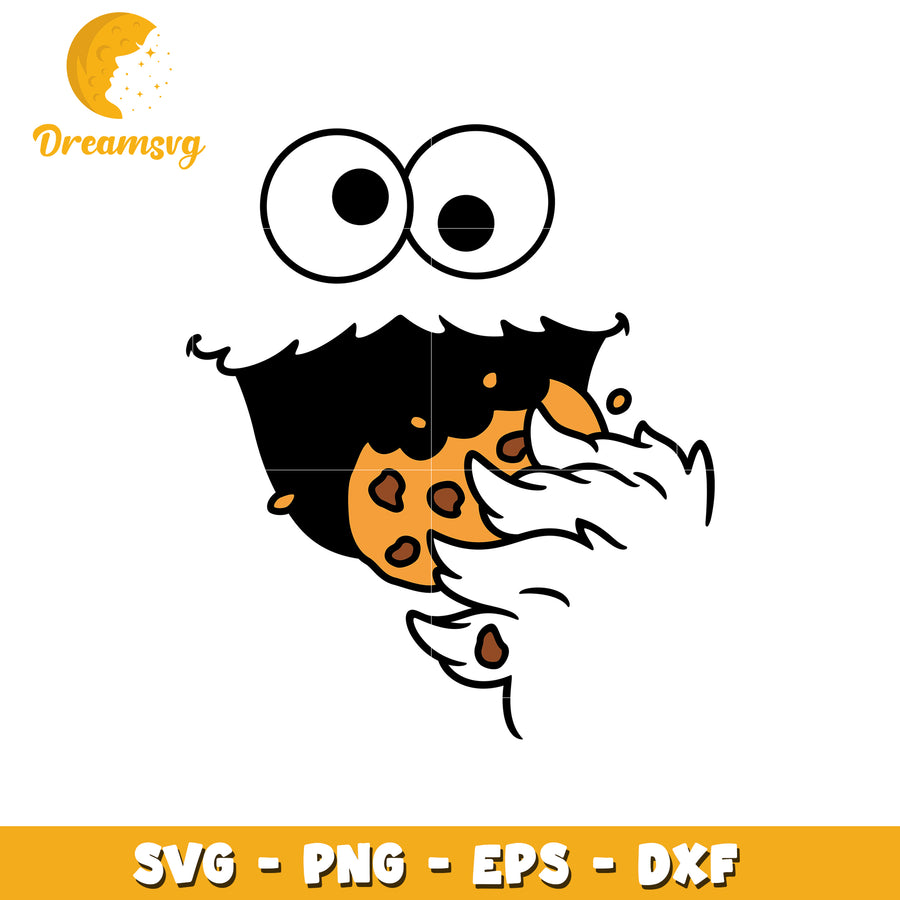 Cookie Monster SVG Cut File