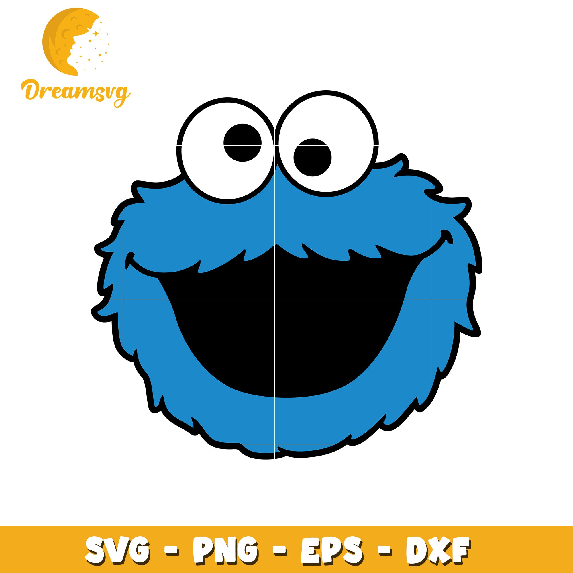 Cookie Monster SVG PNG EPS DXF Files