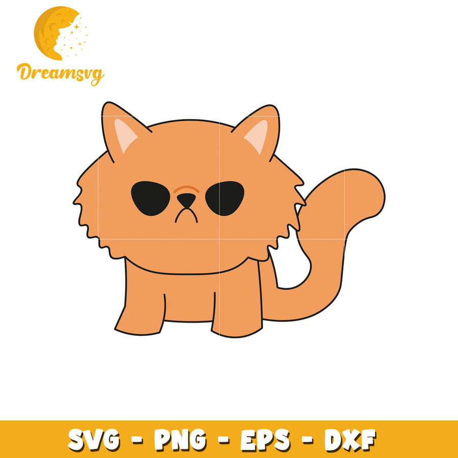 Cool Cat SVG PNG EPS DXF Cut File