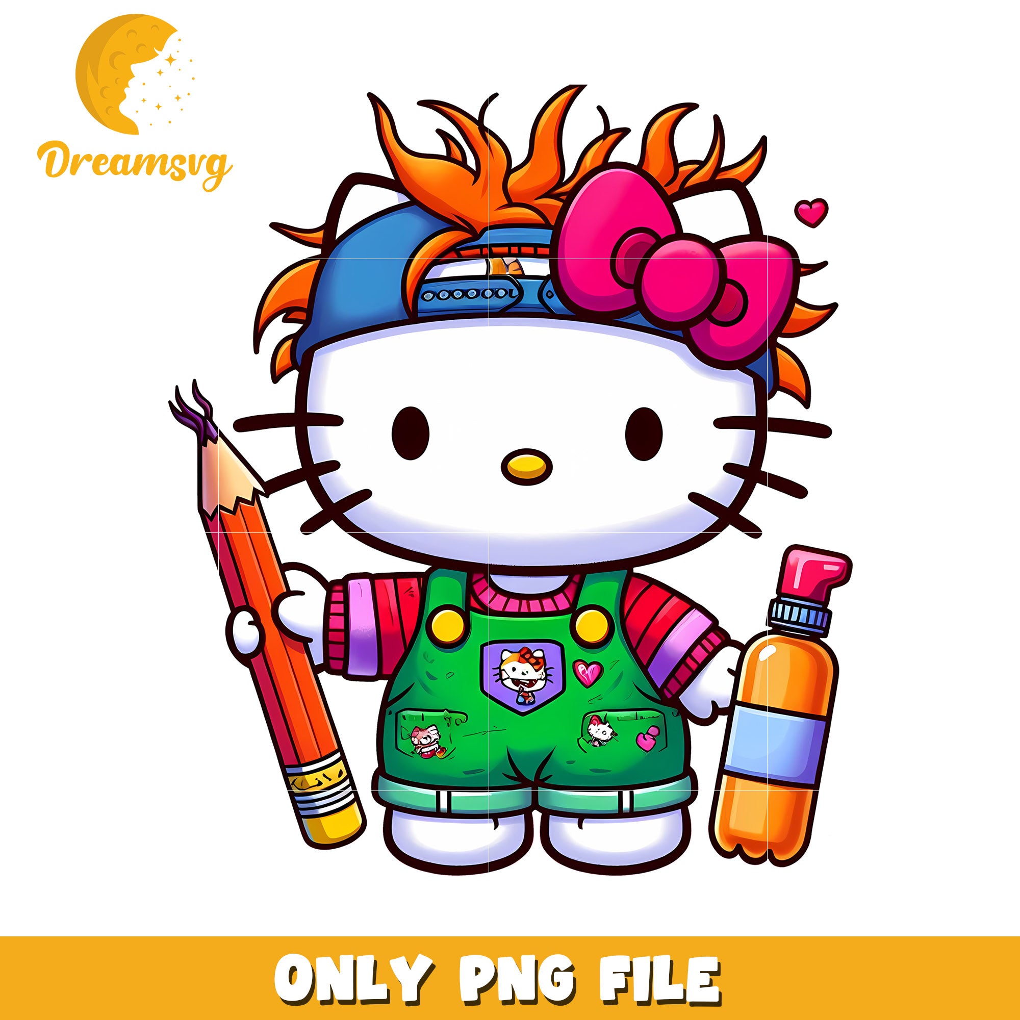 Cool Hello Kitty PNG Trendy Design – DreamSVG Store