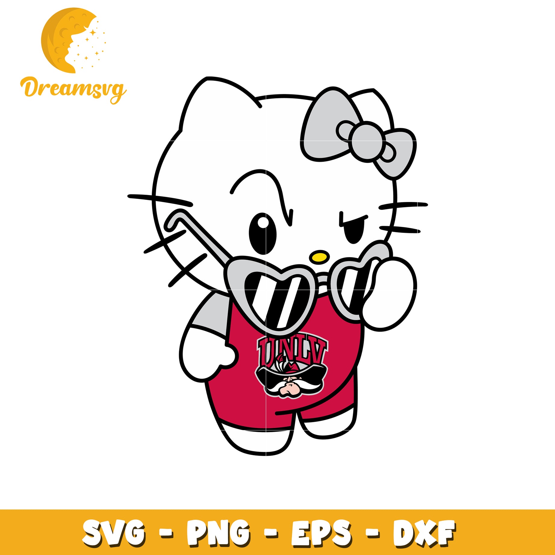 Cool Hello Kitty SVG Design with Sunglasses and Style