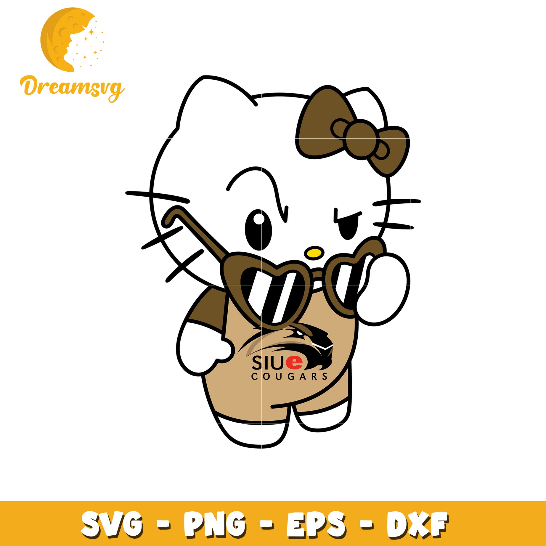 Cool Kitty SVG Design SIUE Cougars