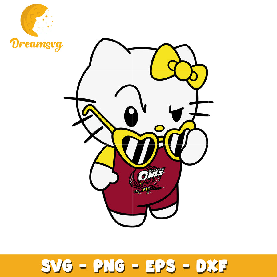 Cool Owl Character SVG Design for Kids Apparel
