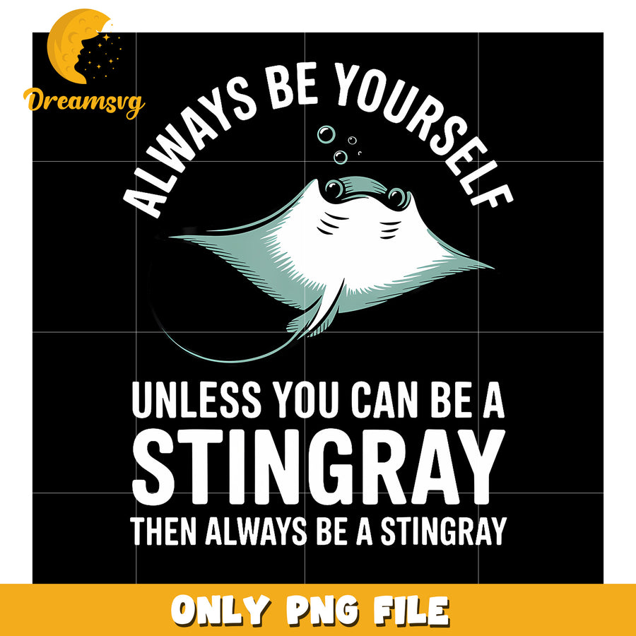 Cool Stingray Art For Women Men png, funny quotes​​ png, sea fish png