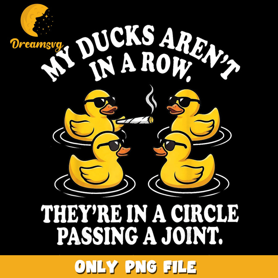 Cool Ducks PNG, Funny Saying, Humor Design PNG