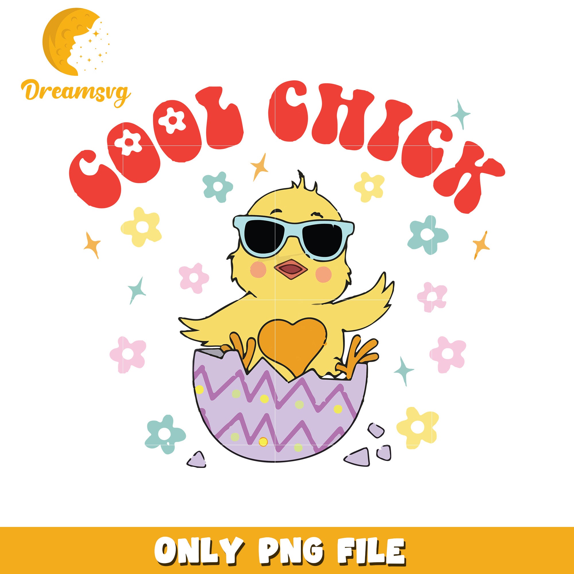 Cool chick easter egg png, happy easter day png, easter eggs png