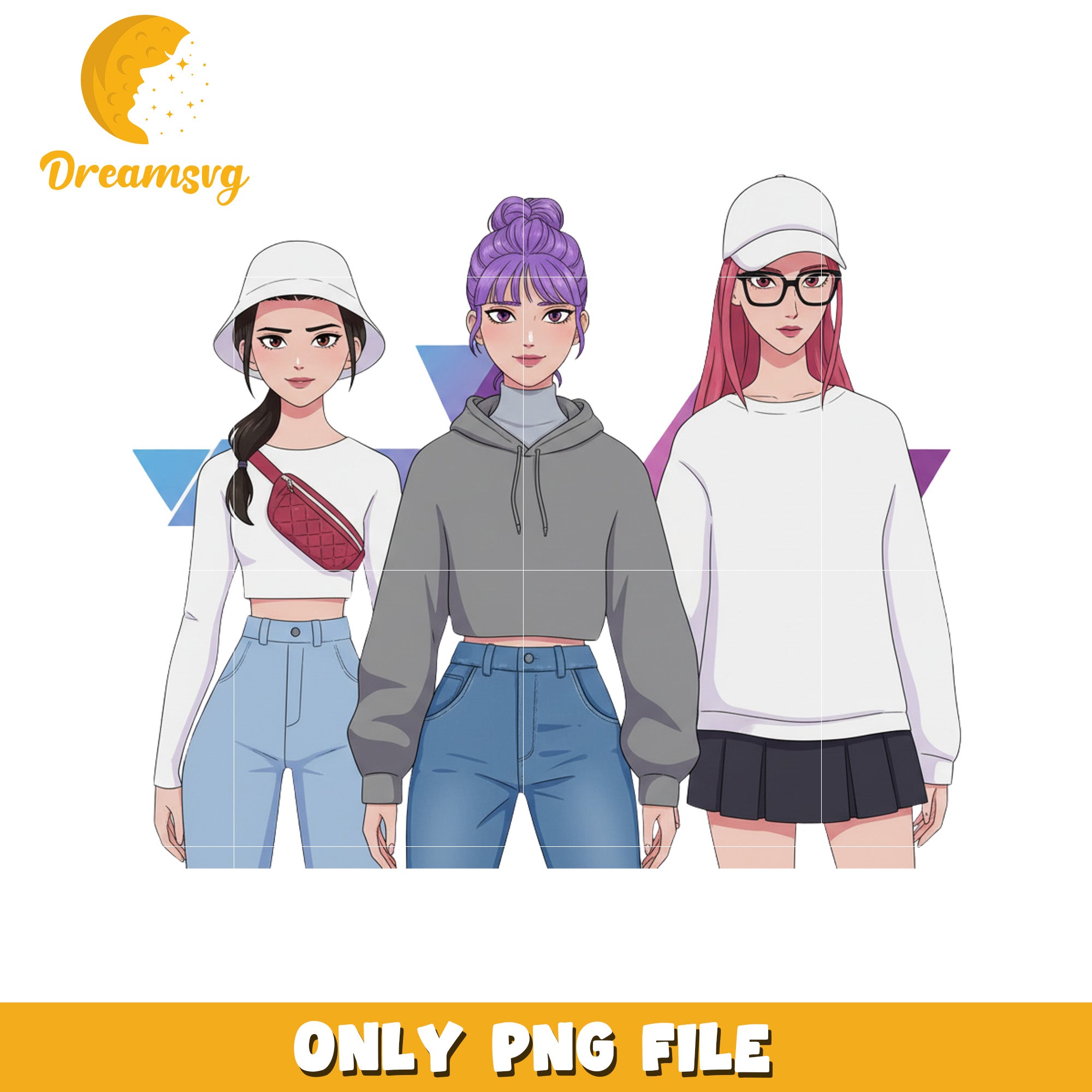 Cool stylist huntrix png, dark idols png, hunter core png