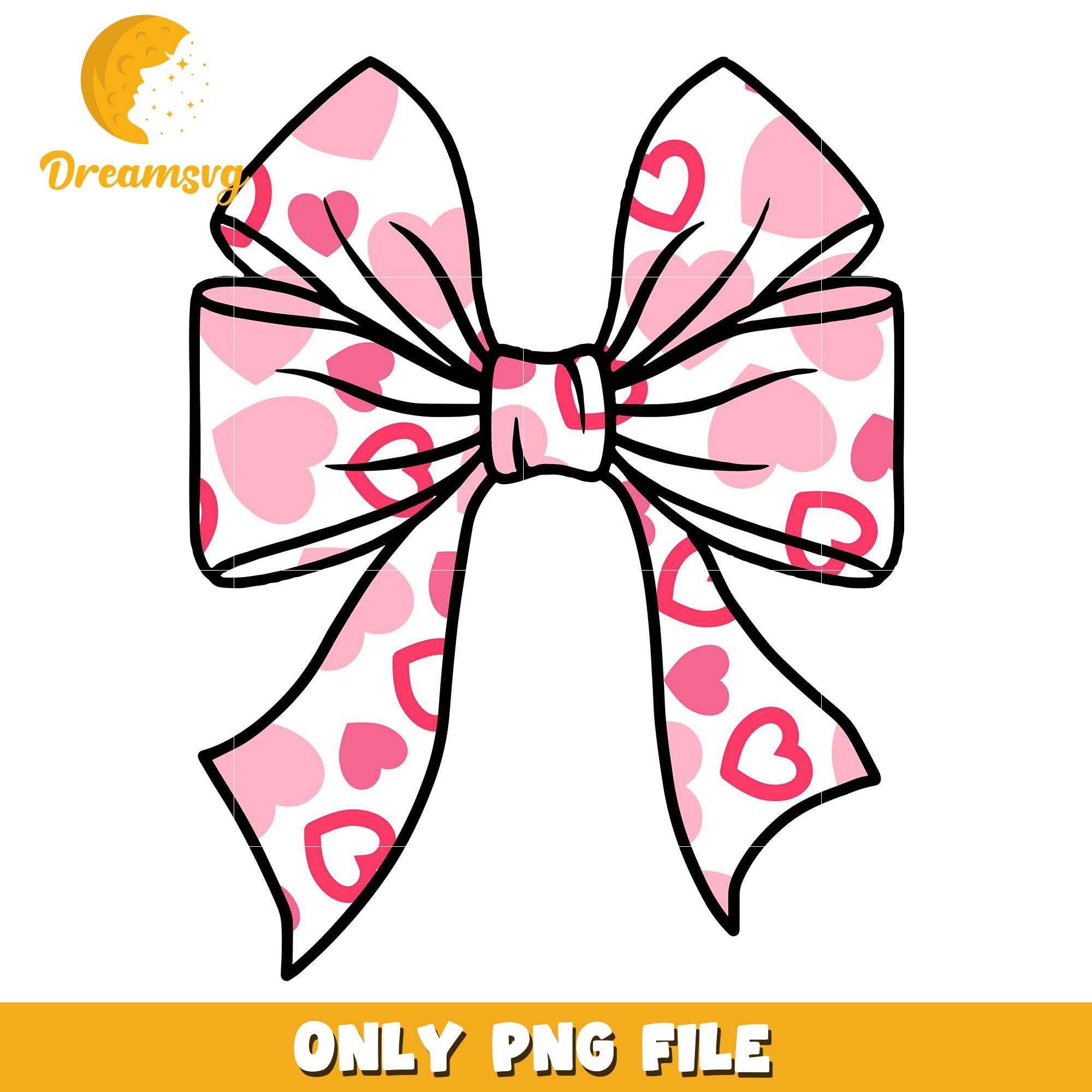 Coquette bow heart shape valentine png, heart shape png, valentine png