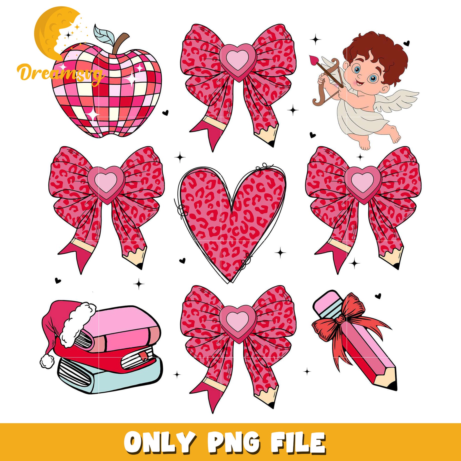 Coquette cupid teacher valentine png, cupid png, teacher png