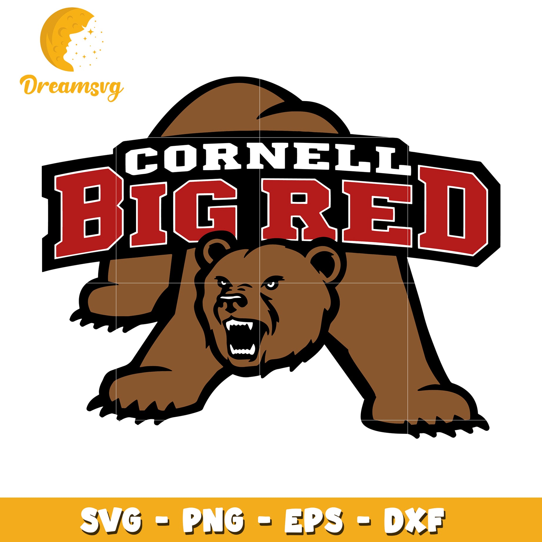 Cornell Big Red Bear Logo SVG Graphic for Creative Designs