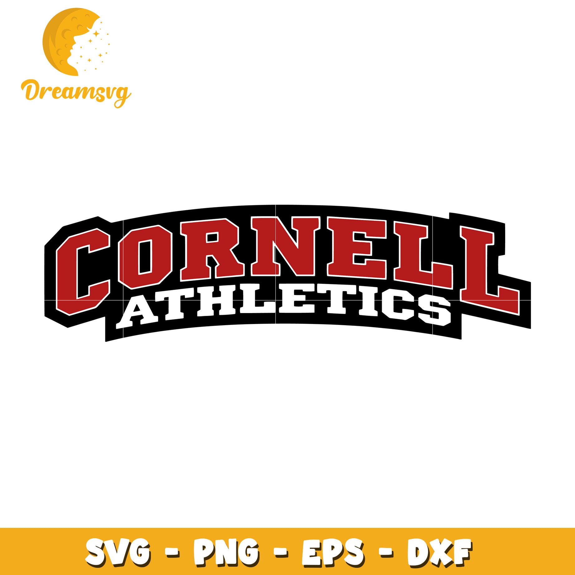 Cornell University Athletics Logo SVG Design for Crafts and Art