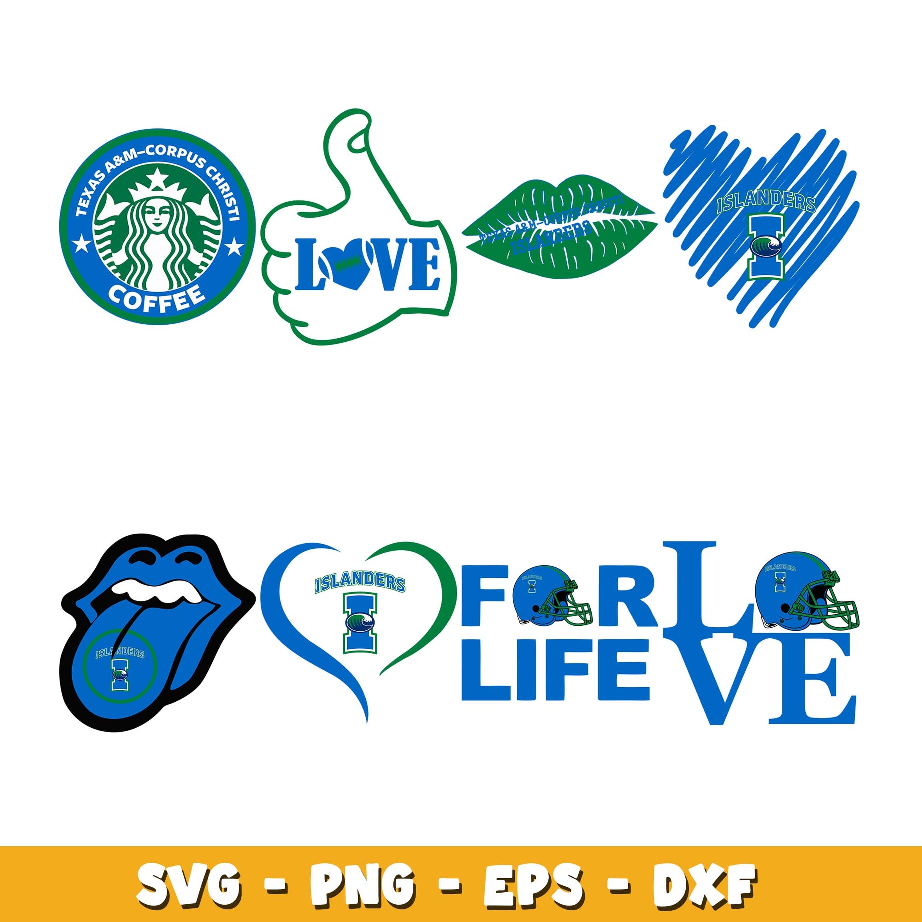 Love Corpus Christi Bundle svg, Corpus Christi logo svg, ncaa svg 