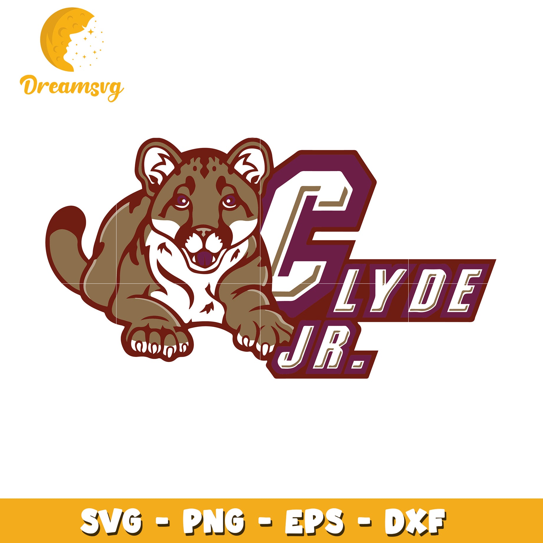 Cougar Clyde Jr SVG PNG EPS DXF