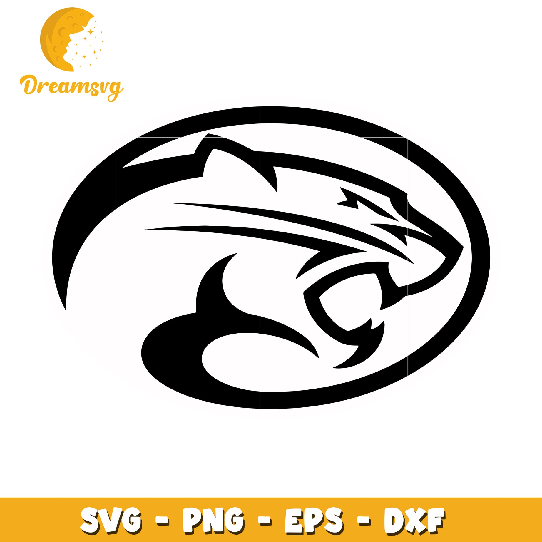 Cougar Head SVG PNG EPS DXF Files