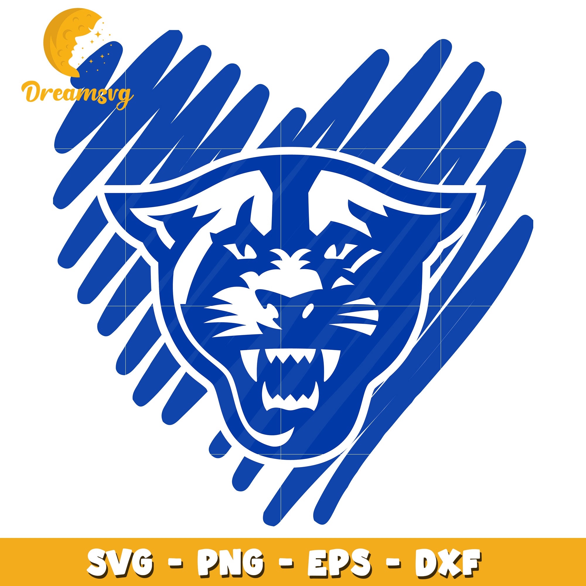 Cougar Heart SVG PNG EPS DXF Files