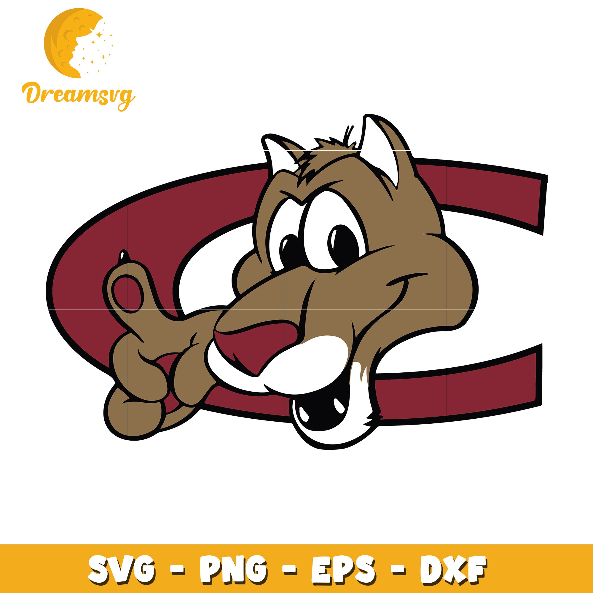 Cougar Mascot SVG PNG EPS DXF Cut File