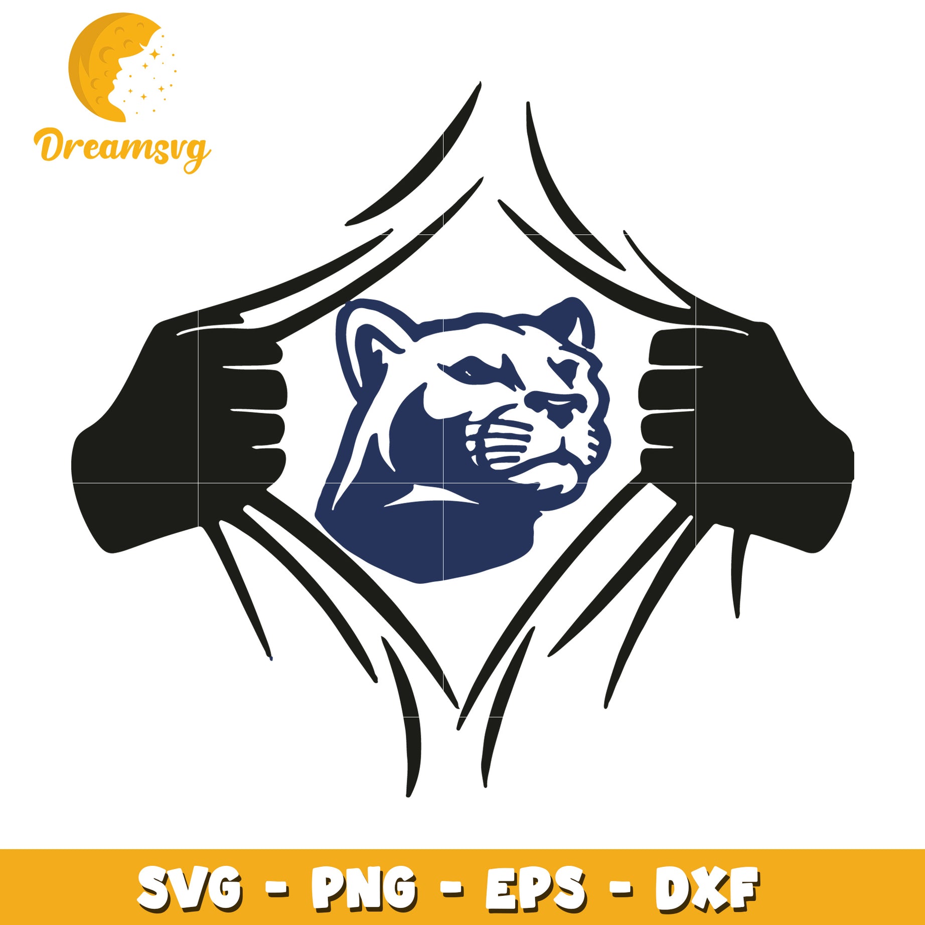 Cougar SVG PNG EPS DXF Files