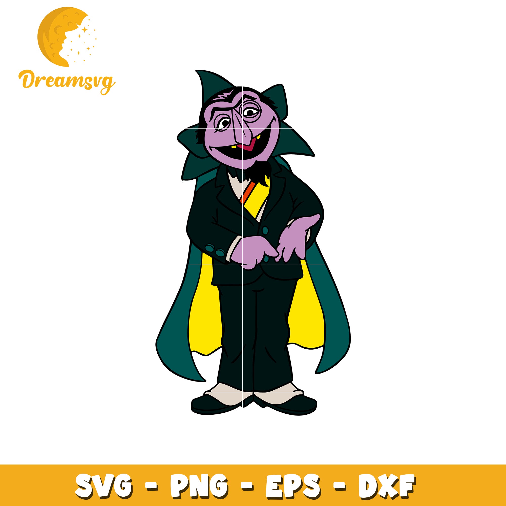 Count Count Dracula SVG PNG EPS DXF