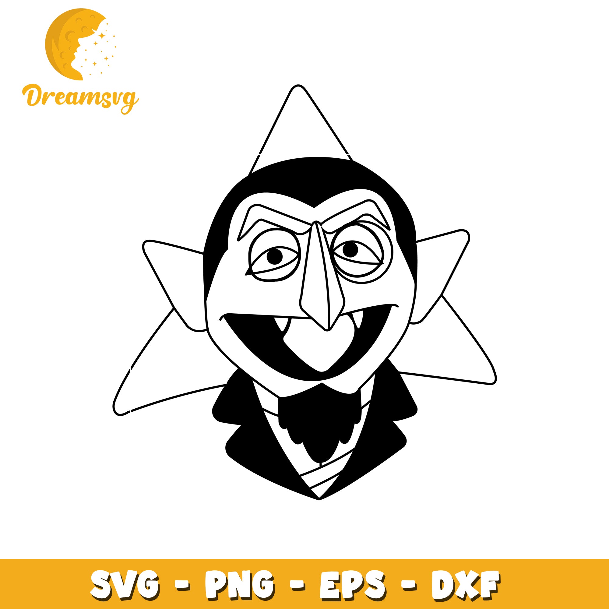 Count Dracula SVG Clipart for Crafting and Design Projects