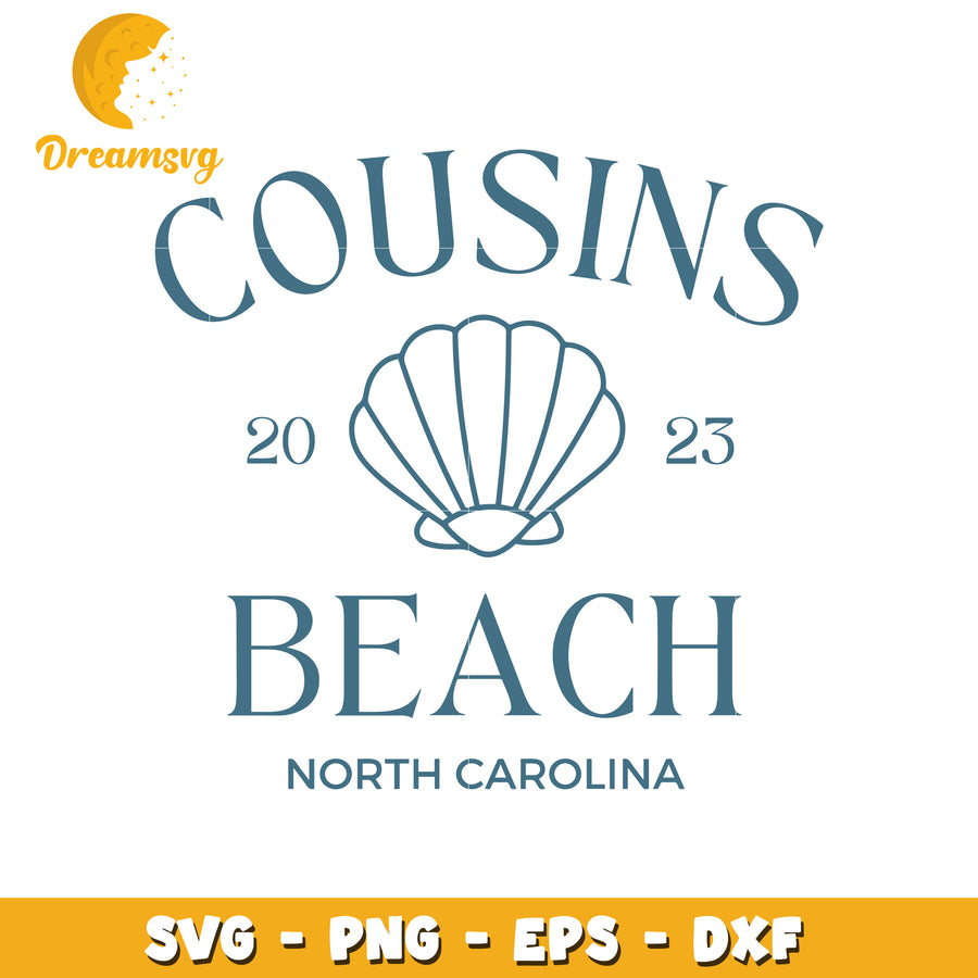 Cousin beach north carolina svg, summer vibes svg, summer time svg