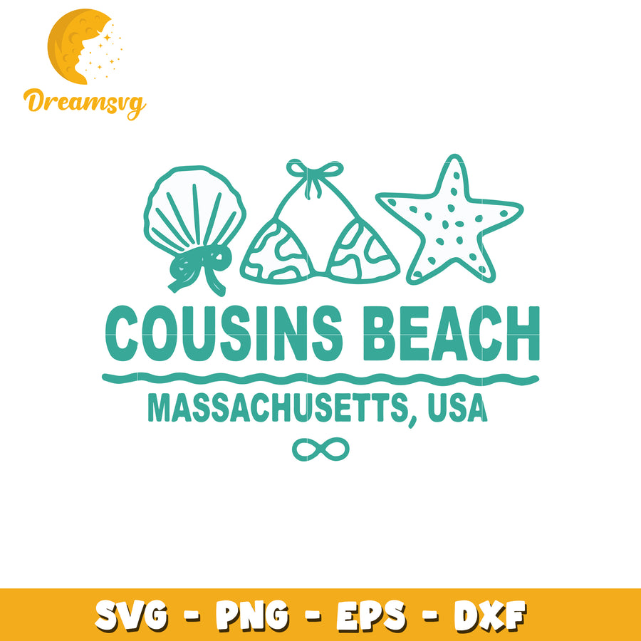 Cousing beach massachusetts svg, funny quotes svg, cartoon characters svg