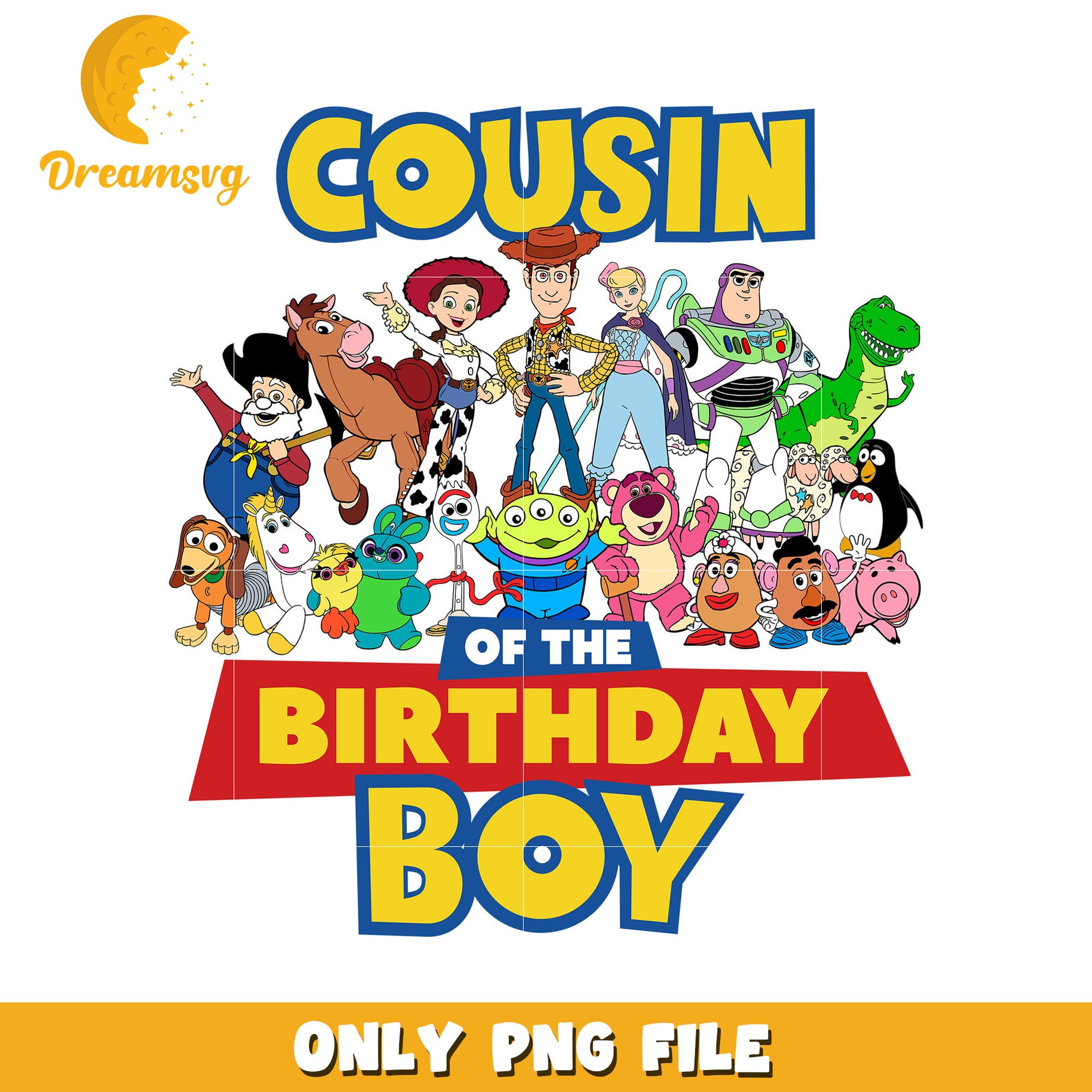 Cousin of the Birthday Boy PNG Disney Character Design