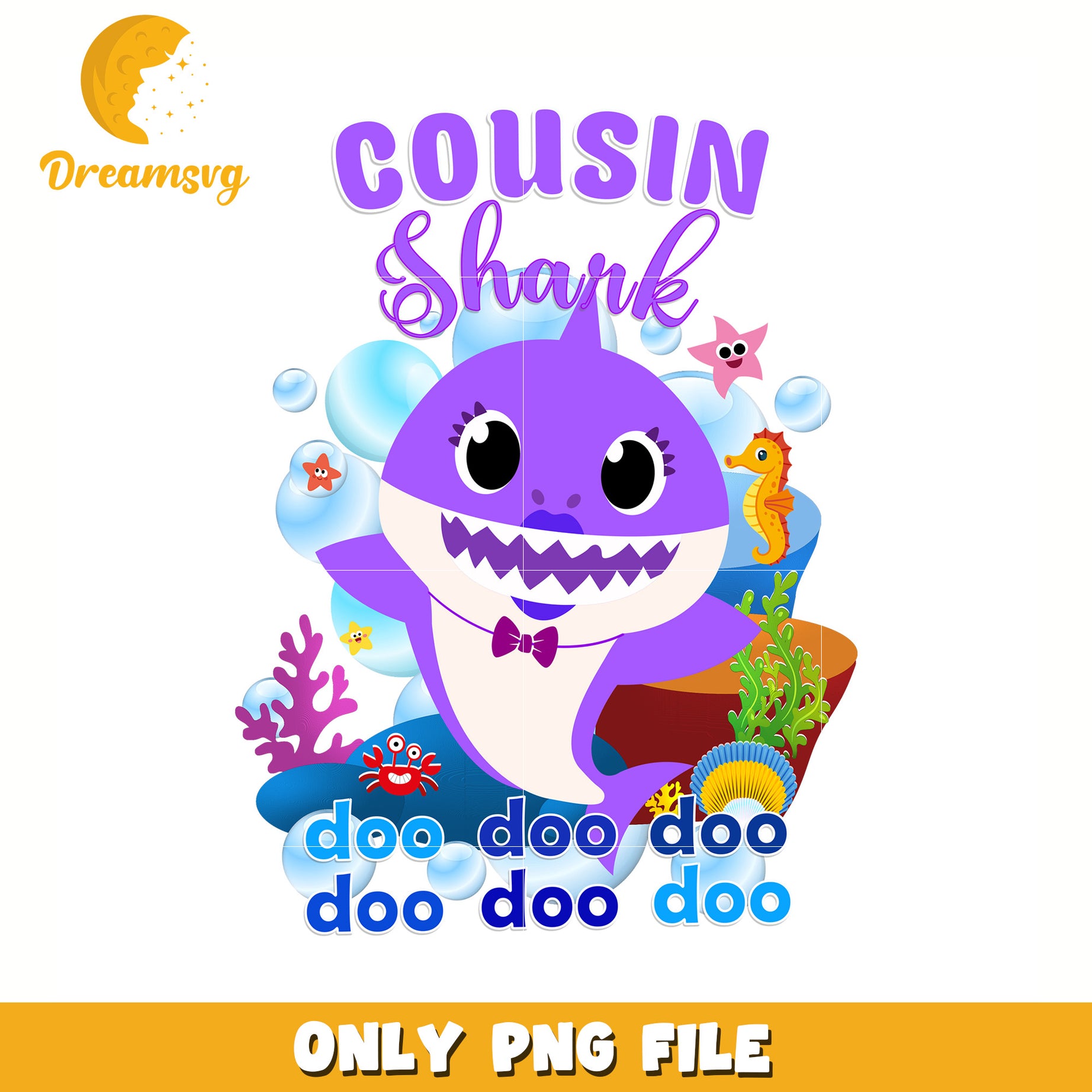 Cousin shark png, baby shark toys png, baby shark song png