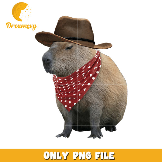 Cowboy Capybara PNG Image Download