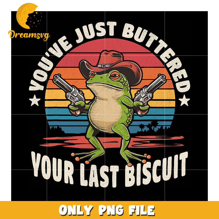 Cowboy Frog Buttered Biscuit PNG