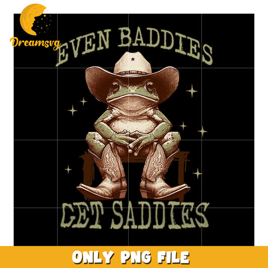 Cowboy Frog PNG Even Baddies Get Saddles